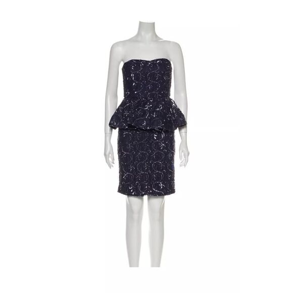 Alice + Olivia Authentic Printed Mini Dress Size 10 - Picture 1 of 11